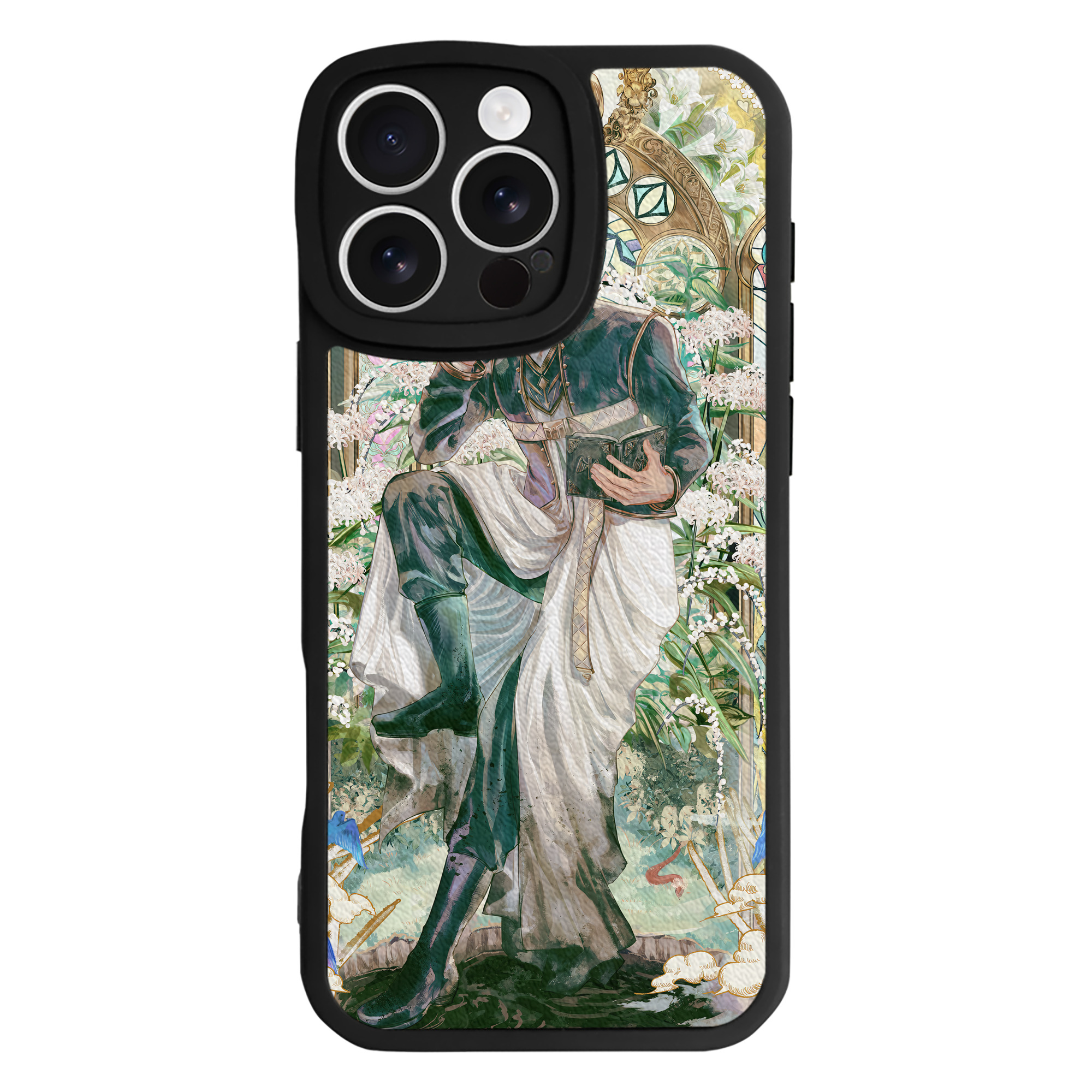 （画像用） 葬送のフリーレン Frieren 【iPhone 16シリーズ対応】シリコンスマホケース（レザー調） 材質：シリコン